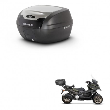 SHAD SH40 ALU trunk + mounting bracket KIT-441443