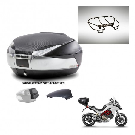 SHAD Trunk SH48 backrest cover + mounting bracket upper grill KIT-442546