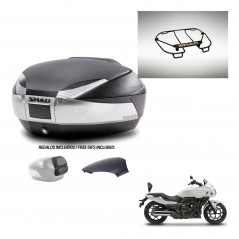 SHAD Baul SH48 tapa respaldo + soporte montaje parrilla superior KIT-442554
