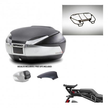 SHAD Trunk SH48 backrest cover + mounting bracket upper grill KIT-442570