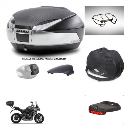 SHAD Baul SH48 tapa respaldo + soporte montaje accesorios KIT-442629