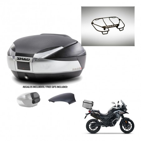 SHAD Trunk SH48 backrest cover + mounting bracket upper grill KIT-442634