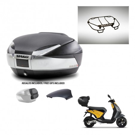 SHAD Trunk SH48 backrest cover + mounting bracket upper grill KIT-442642