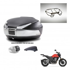 SHAD Baul SH48 tapa respaldo + soporte montaje parrilla superior KIT-442666