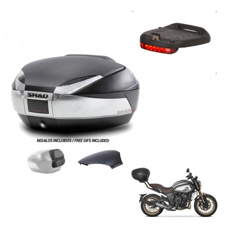 SHAD Trunk SH48 backrest cover + mounting bracket brake light KIT-442687