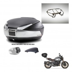 SHAD Baul SH48 tapa respaldo + soporte montaje parrilla superior KIT-442690
