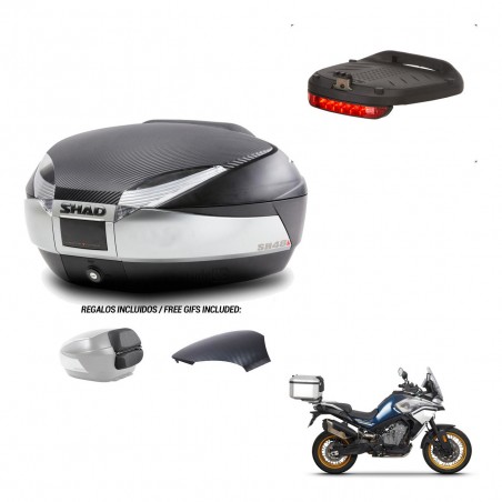SHAD Baul SH48 tapa respaldo + soporte montaje luz de freno KIT-442695
