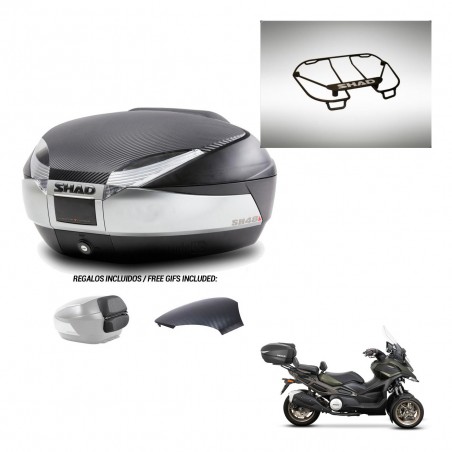 SHAD Trunk SH48 backrest cover + mounting bracket upper grill KIT-442714