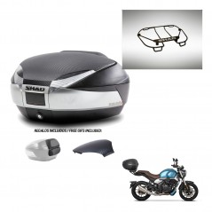 SHAD Baul SH48 tapa respaldo + soporte montaje parrilla superior KIT-442746
