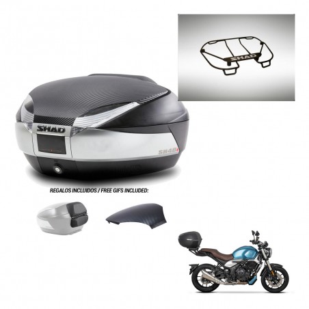 SHAD Trunk SH48 backrest cover + mounting bracket upper grill KIT-442746