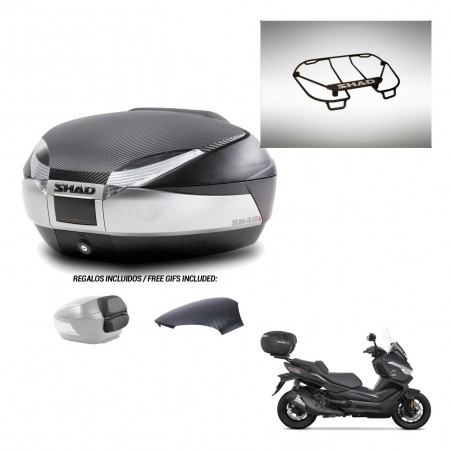 SHAD Baul SH48 tapa respaldo + soporte montaje parrilla superior KIT-442770
