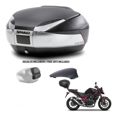 SHAD Trunk SH48 backrest cover + mounting bracket KIT-442806