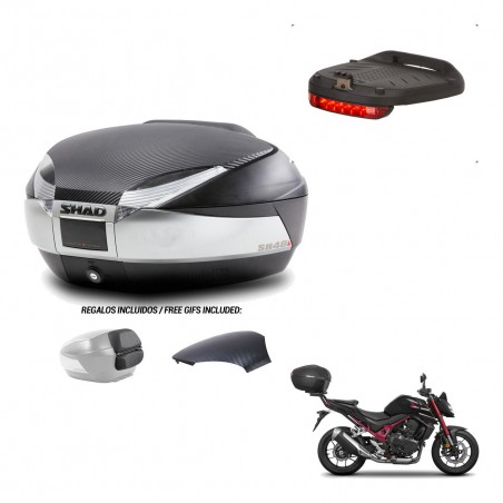 SHAD Baul SH48 tapa respaldo + soporte montaje luz de freno KIT-442807