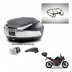 SHAD Baul SH48 tapa respaldo + soporte montaje parrilla superior KIT-442810