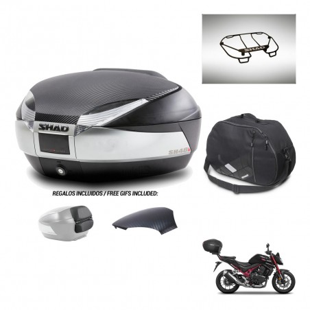 SHAD Baul SH48 tapa respaldo + soporte montaje accesorios KIT-442812
