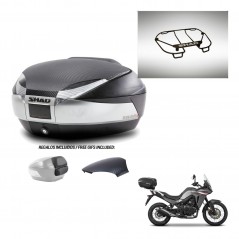 SHAD Baul SH48 tapa respaldo + soporte montaje parrilla superior KIT-442818
