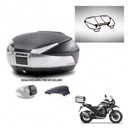 SHAD Trunk SH48 backrest cover + mounting bracket upper grill KIT-442834