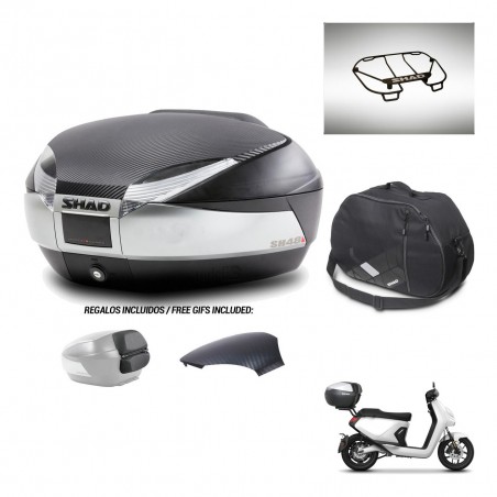 SHAD Baul SH48 tapa respaldo + soporte montaje accesorios KIT-442844