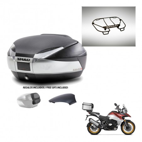 SHAD Trunk SH48 backrest cover + mounting bracket upper grill KIT-442850