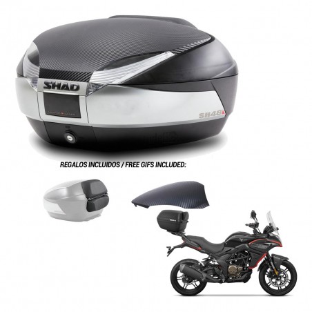 SHAD Trunk SH48 backrest cover + mounting bracket KIT-442854