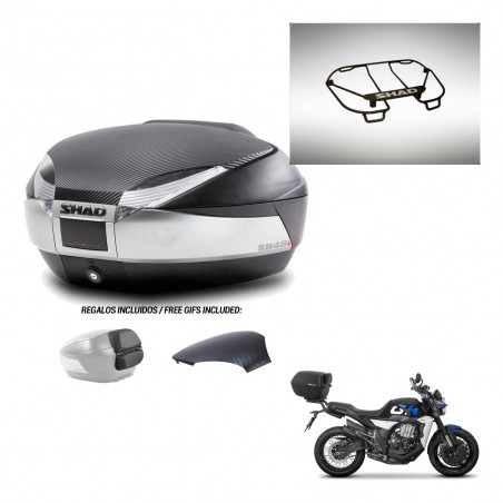 SHAD Trunk SH48 backrest cover + mounting bracket upper grill KIT-442874