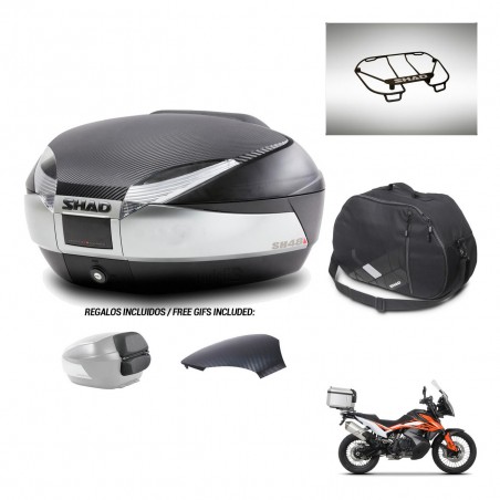 SHAD Baul SH48 tapa respaldo + soporte montaje accesorios KIT-442892