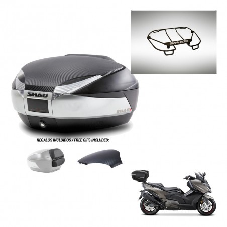 SHAD Trunk SH48 backrest cover + mounting bracket upper grill KIT-442914