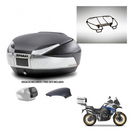 SHAD Trunk SH48 backrest cover + mounting bracket upper grill KIT-442954