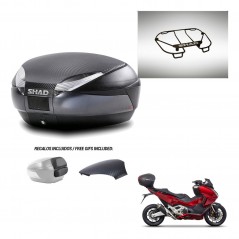 SHAD Baul SH48 tapa respaldo + soporte montaje parrilla superior 49 L KIT-442987