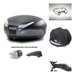 SHAD Baul SH48 tapa respaldo + soporte montaje accesorios 49 L KIT-442997
