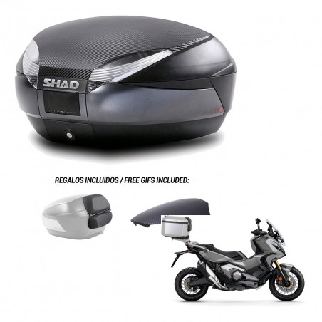 SHAD Trunk SH48 backrest cover + mounting bracket 49 L KIT-443007