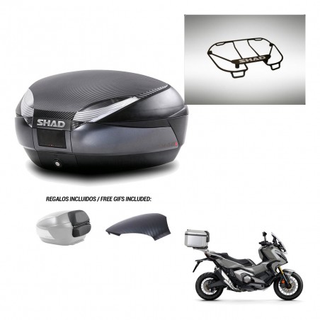 SHAD Trunk SH48 backrest cover + mounting bracket upper grill 49 L KIT-443011