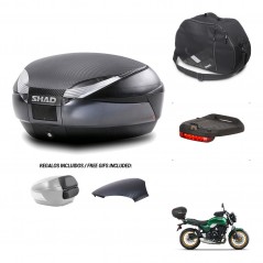 SHAD Baul SH48 tapa respaldo + soporte montaje accesorios 49 L KIT-443026