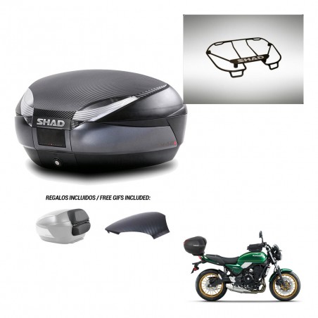 SHAD Trunk SH48 backrest cover + mounting bracket upper grill 49 L KIT-443027