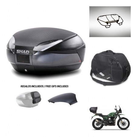 SHAD Baul SH48 tapa respaldo + soporte montaje accesorios 49 L KIT-443037