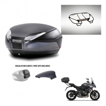 SHAD Trunk SH48 backrest cover + mounting bracket upper grill 49 L KIT-443051