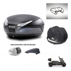 SHAD Baul SH48 tapa respaldo + soporte montaje accesorios 49 L KIT-443077