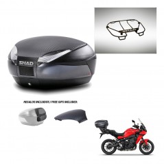 SHAD Baul SH48 tapa respaldo + soporte montaje parrilla superior 49 L KIT-443083
