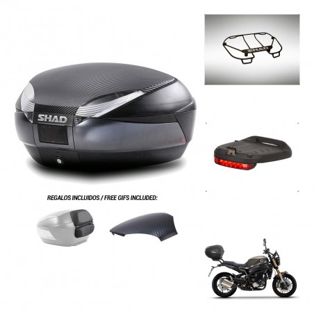 SHAD Baul SH48 tapa respaldo + soporte montaje accesorios 49 L KIT-443108