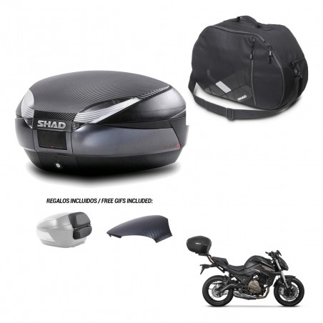 SHAD Trunk SH48 backrest cover + mounting bracket internal bag 49 L KIT-443145