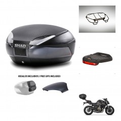 SHAD Baul SH48 tapa respaldo + soporte montaje accesorios 49 L KIT-443148