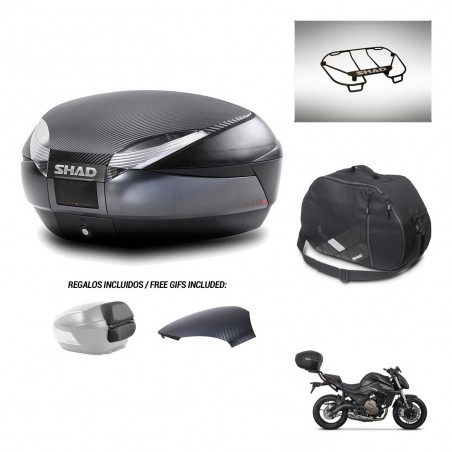 SHAD Baul SH48 tapa respaldo + soporte montaje accesorios 49 L KIT-443149
