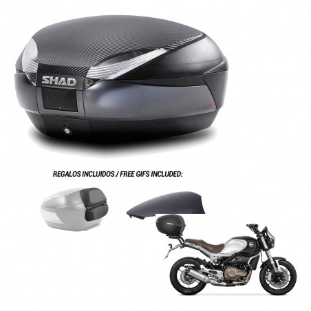 SHAD Trunk SH48 backrest cover + mounting bracket 49 L KIT-443151