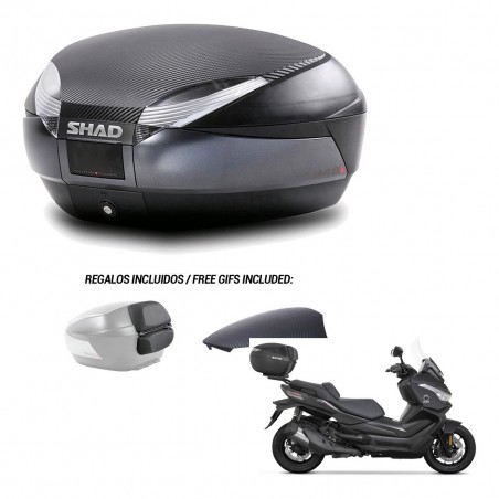 SHAD Trunk SH48 backrest cover + mounting bracket 49 L KIT-443191