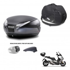 SHAD Trunk SH48 backrest cover + mounting bracket internal bag 49 L KIT-443201