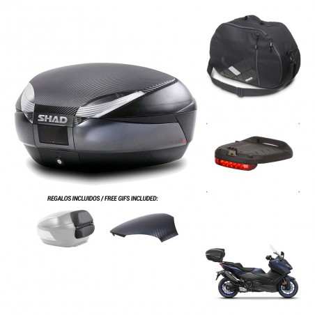 SHAD Baul SH48 tapa respaldo + soporte montaje accesorios 49 L KIT-443210