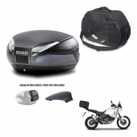 SHAD Baul SH48 tapa respaldo + soporte montaje bolsa interna 49 L KIT-443225