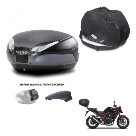 SHAD Baul SH48 tapa respaldo + soporte montaje bolsa interna 49 L KIT-443233