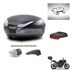 SHAD Baul SH48 tapa respaldo + soporte montaje accesorios 49 L KIT-443236