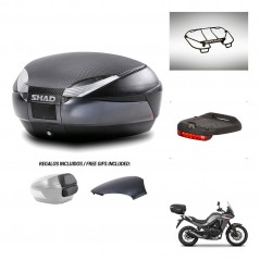 SHAD Baul SH48 tapa respaldo + soporte montaje accesorios 49 L KIT-443244